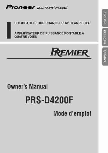 Pioneer Stereo Amplifier PRS-D4200F-page_pdf